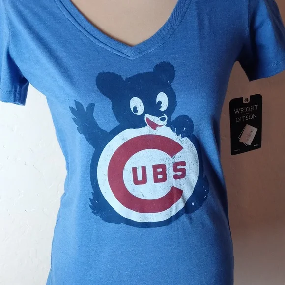 NWT Wright and Ditson Chicago Cubs Tee Shirt - Picture 2 of 10
